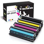Compatible HP 203X Set of 4 Laser Toner Cartridges (HP 203X)